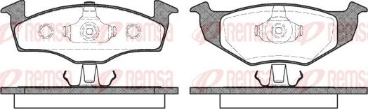 Remsa 0609.10 - Sada brzdových platničiek kotúčovej brzdy parts5.com