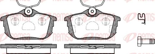 Remsa 0605.02 - Set placute frana,frana disc parts5.com