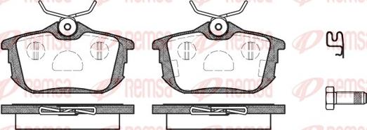 Remsa 0605.12 - Komplet zavornih oblog, ploscne (kolutne) zavore parts5.com