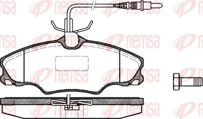 Remsa 0603.04 - Brake Pad Set, disc brake parts5.com