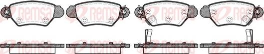 Remsa 0685.02 - Zestaw klocków hamulcowych, hamulce tarczowe parts5.com