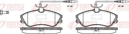 Remsa 0634.04 - Sada brzdových destiček, kotoučová brzda parts5.com