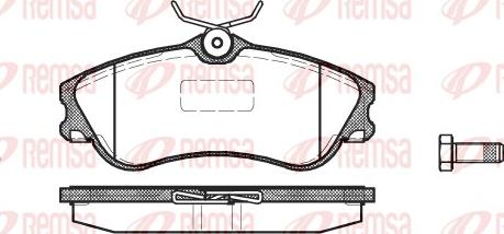 Remsa 0634.00 - Sada brzdových destiček, kotoučová brzda parts5.com