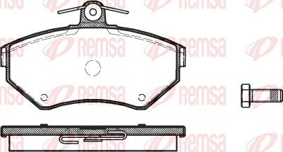 Remsa 0631.00 - Kit de plaquettes de frein, frein à disque parts5.com