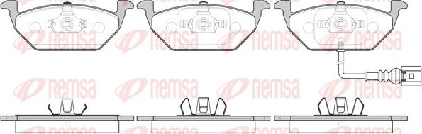 Remsa 0633.41 - Brake Pad Set, disc brake parts5.com