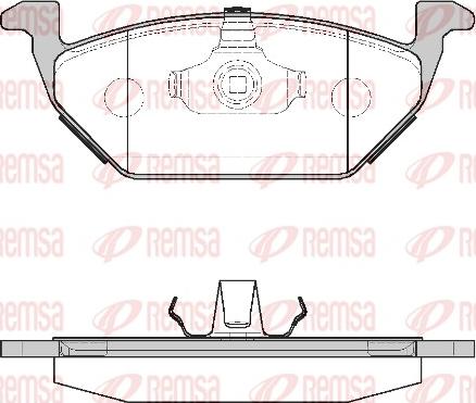 Remsa 0633.00 - Σετ τακάκια, δισκόφρενα parts5.com