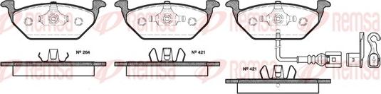 Remsa 0633.21 - Set placute frana,frana disc parts5.com