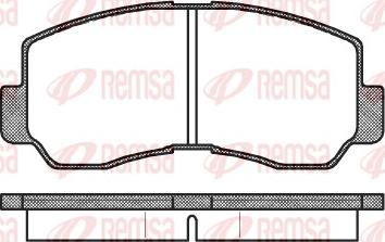 Remsa 0094.40 - Juego de pastillas de freno parts5.com