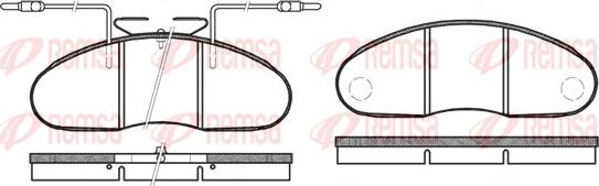 Remsa 0048.12 - Fékbetétkészlet, tárcsafék parts5.com