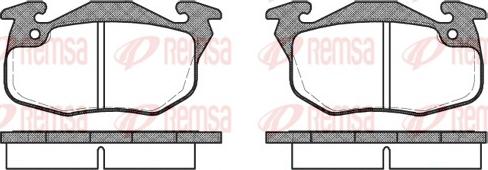 Remsa 0192.10 - Fékbetétkészlet, tárcsafék parts5.com