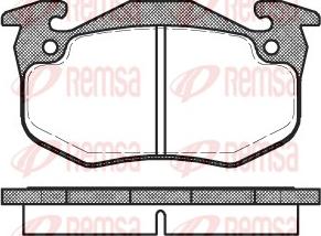 Remsa 0144.80 - Sada brzdových platničiek kotúčovej brzdy parts5.com