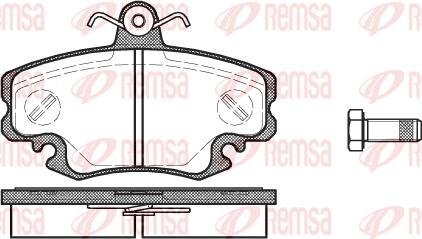 Remsa 0141.10 - Σετ τακάκια, δισκόφρενα parts5.com