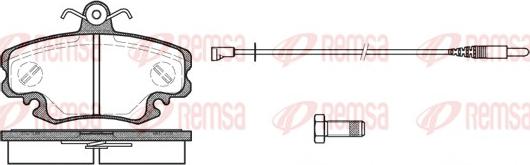 Remsa 0141.30 - Komplet zavornih oblog, ploscne (kolutne) zavore parts5.com