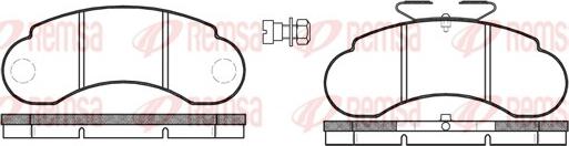 Remsa 0142.20 - Fékbetétkészlet, tárcsafék parts5.com