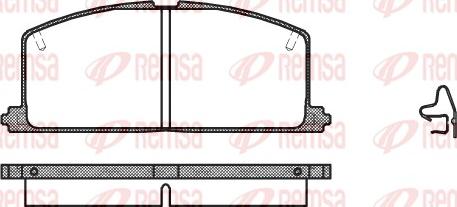 Remsa 0167.04 - Fékbetétkészlet, tárcsafék parts5.com