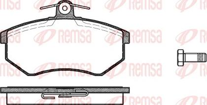 Remsa 0134.10 - Kit de plaquettes de frein, frein à disque parts5.com