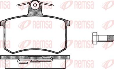 Remsa 0135.00 - Kit de plaquettes de frein, frein à disque parts5.com