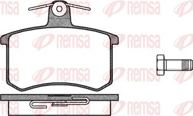 Remsa 0135.10 - Juego de pastillas de freno parts5.com