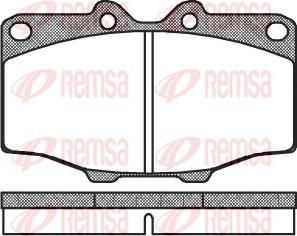 Remsa 0132.00 - Fékbetétkészlet, tárcsafék parts5.com