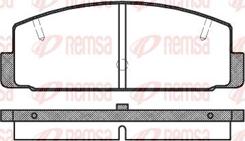 Remsa 0179.20 - Juego de pastillas de freno parts5.com