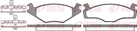 Remsa 0171.00 - Bremsbelagsatz, Scheibenbremse parts5.com