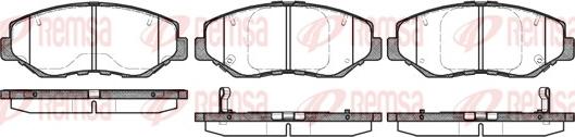 Remsa 0899.00 - Kit de plaquettes de frein, frein à disque parts5.com