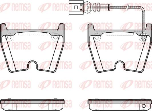 Remsa 0896.11 - Sada brzdových platničiek kotúčovej brzdy parts5.com