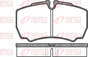 Remsa 0849.00 - Kit de plaquettes de frein, frein à disque parts5.com