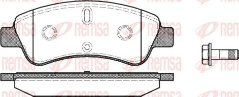 Remsa 0840.10 - Sada brzdových destiček, kotoučová brzda parts5.com