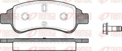 Remsa 0840.30 - Komplet kočnih obloga, disk kočnica parts5.com