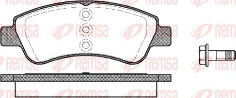 Remsa 0840.20 - Komplet kočnih obloga, disk kočnica parts5.com