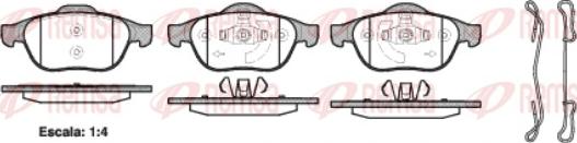 Remsa 0843.20 - Set placute frana,frana disc parts5.com