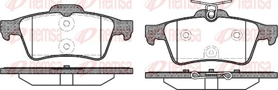 Remsa 0842.40 - Komplet kočnih obloga, disk kočnica parts5.com