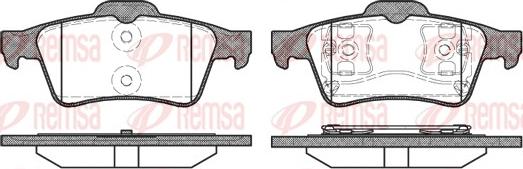 Remsa 0842.00 - Комплект спирачно феродо, дискови спирачки parts5.com