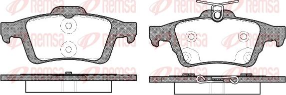 Remsa 0842.70 - Piduriklotsi komplekt,ketaspidur parts5.com