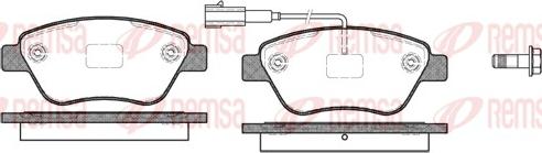 Remsa 0858.11 - Komplet kočnih obloga, disk kočnica parts5.com