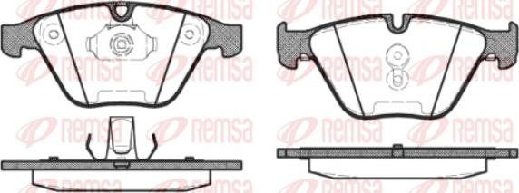 Remsa 0857.30 - Set placute frana,frana disc parts5.com