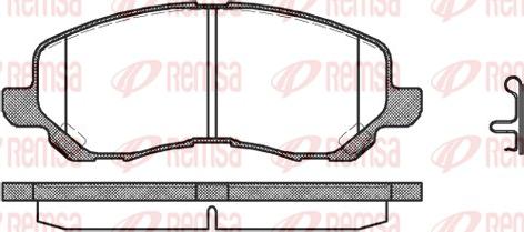 Remsa 0804.12 - Fékbetétkészlet, tárcsafék parts5.com