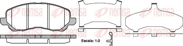 Remsa 0804.31 - Fékbetétkészlet, tárcsafék parts5.com