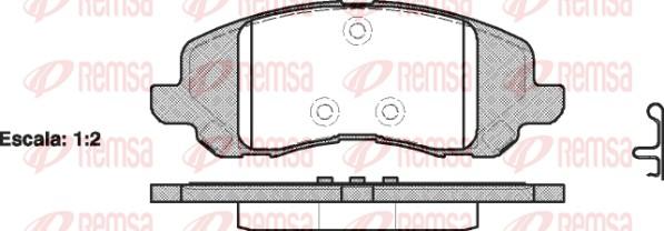 Remsa 0804.20 - Fékbetétkészlet, tárcsafék parts5.com