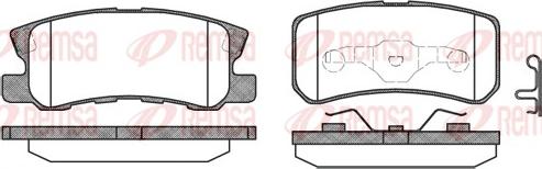 Remsa 0803.02 - Fékbetétkészlet, tárcsafék parts5.com