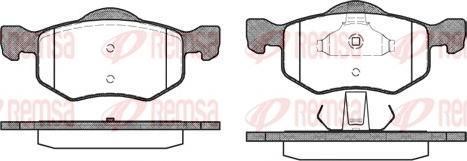 Remsa 0802.00 - Brake Pad Set, disc brake parts5.com