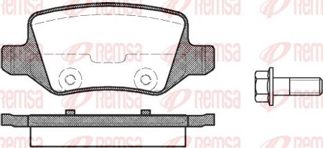 Remsa 0818.00 - Komplet pločica, disk-kočnica parts5.com