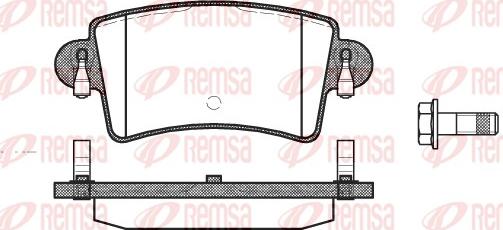 Remsa 0833.00 - Kit de plaquettes de frein, frein à disque parts5.com