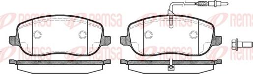 Remsa 0879.12 - Piduriklotsi komplekt,ketaspidur parts5.com