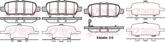 Remsa 0876.41 - Fékbetétkészlet, tárcsafék parts5.com