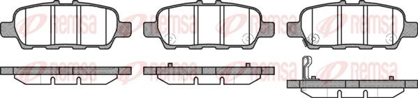 Remsa 0876.31 - Bremsbelagsatz, Scheibenbremse parts5.com