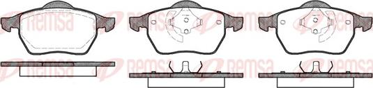 Remsa 0390.40 - Kit de plaquettes de frein, frein à disque parts5.com