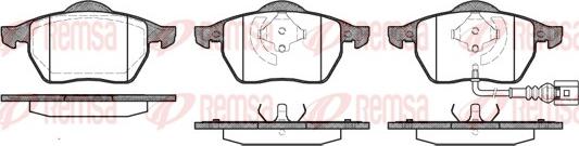 Remsa 0390.41 - Komplet pločica, disk-kočnica parts5.com