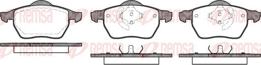 Remsa 0390.50 - Fékbetétkészlet, tárcsafék parts5.com